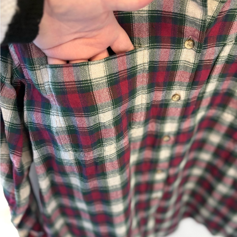Vintage Cabin Creek Flannel Shirt Corduroy Collar Twilight Bella Swan Core - Picture 3 of 6
